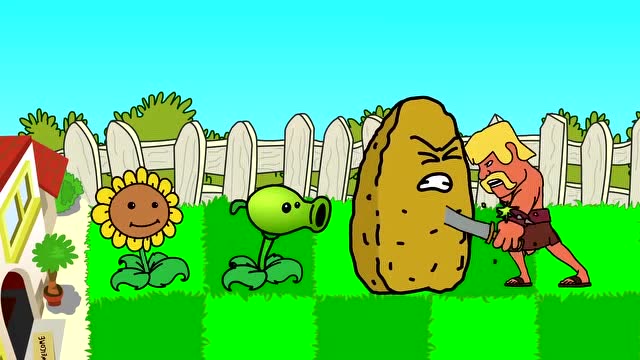 植物大战僵尸：坚果阻挡部落冲突里面的野蛮人免费观看