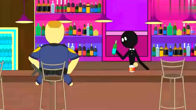 火柴人：火柴人给小僵尸开罚单免费观看