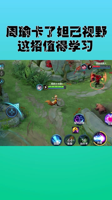 周瑜卡了妲己视野，保命操作学会就是赚的？免费观看