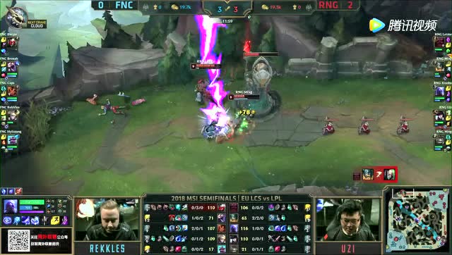 MSI半决赛比赛视频 RNG vs FNC 第3场免费观看