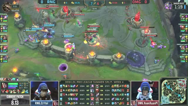 LPL夏季赛比赛视频W4D1 RNG vs OMG 第1场免费观看