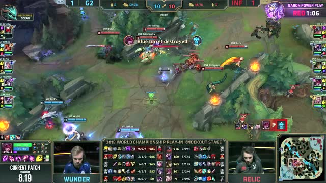 S8入围赛淘汰赛比赛视频 G2 vs INF 第3场免费观看