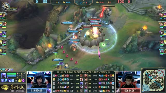 LPL夏季赛比赛视频W10D7 SS vs EDG 第1场免费观看
