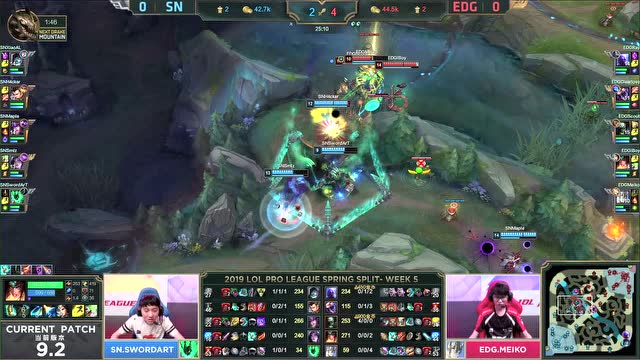 LPL春季赛比赛视频W5D4 SN vs EDG 第1场免费观看