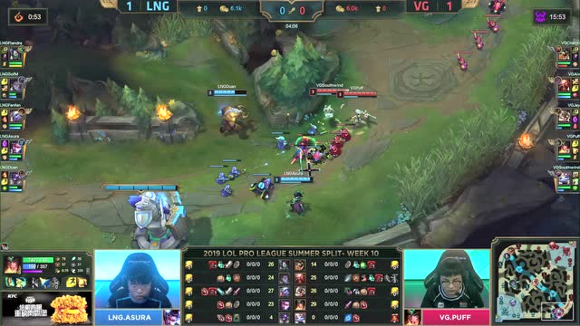 LPL夏季赛比赛视频W10D3 VG vs LNG 第3场免费观看