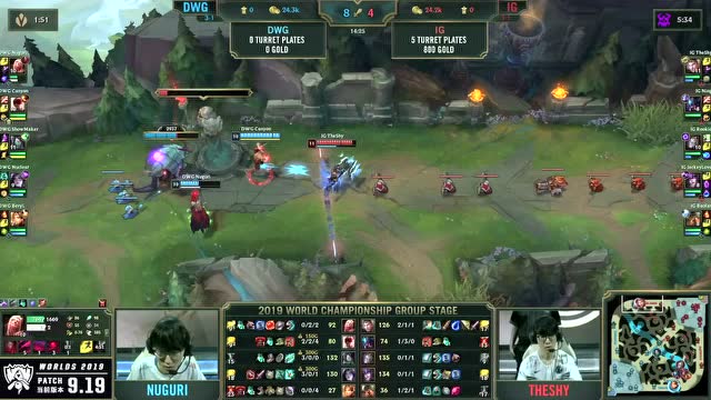 英雄联盟S9小组赛第8日 DWG vs IG免费观看