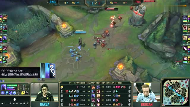 英雄联盟S9小组赛第4日 RNG vs FNC免费观看