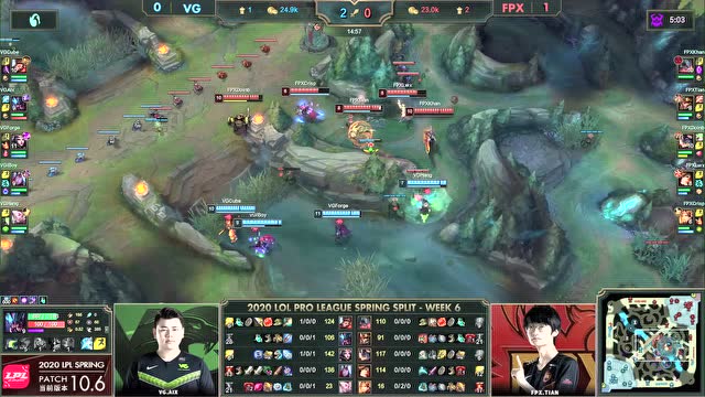 2020LPL春季赛W6D5 FPX vs VG 第2场免费观看