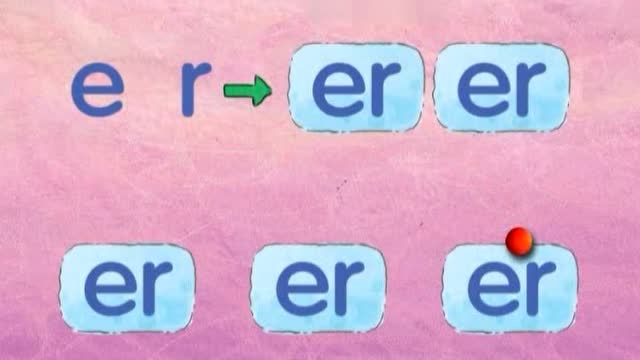 字母组合er的发音
