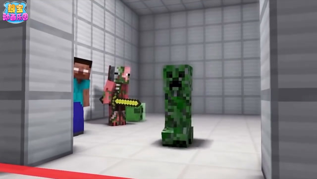 我的世界怪物学校：苦力怕变身国际大盗偷窃钻石！免费观看