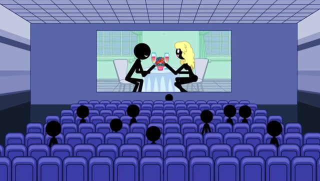 火柴人上电影院 结果会如何 搞笑动画免费观看