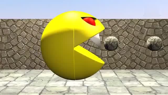 吃豆人VS恐怖奶奶，3D版动画免费观看