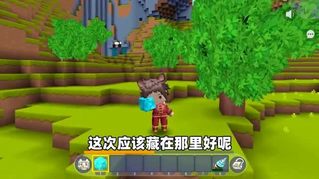 迷你世界：半拉和土豆一起玩躲猫猫，没想到土豆玩躲猫猫这么菜免费观看