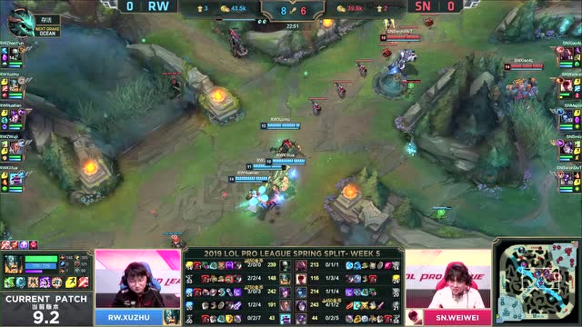 LPL春季赛比赛视频W5D2 RW vs SN 第1场免费观看