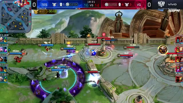 KPL2019秋季赛W2D3 VG vs TES 第1场免费观看