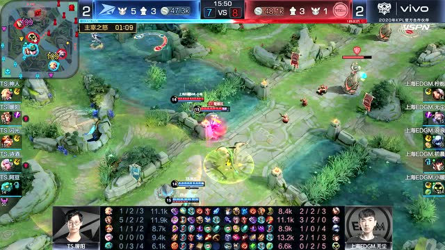 KPL2020春季赛W10D5  vs 上海EDG.M 第5场免费观看