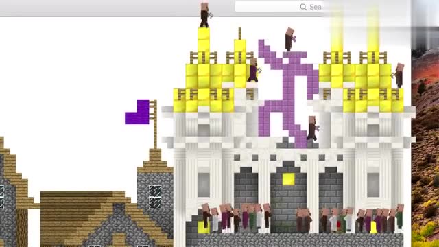 我的世界：火柴人VS村民 建筑比赛免费观看