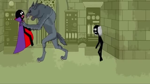 火柴人游戏：吸血鬼火柴人遇见狼人，精彩动画！免费观看