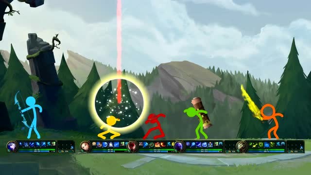 外国小哥Alan Becker作品，火柴人发技能跃跃欲试！峡谷要热闹了！免费观看