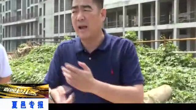 夏邑县长刘海鹰督查建筑工地扬尘污染治理工作