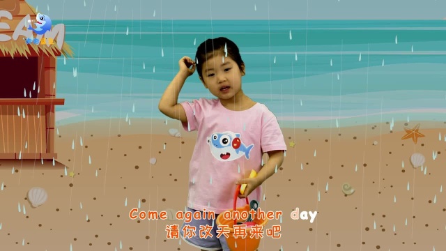 泡泡鲨鱼经典英文儿歌Rain Rain Go Away