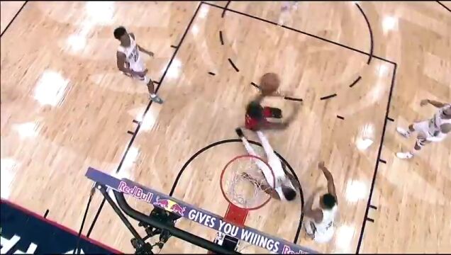 NBA常规赛：开拓者vs鹈鹕第3节英文原声回放