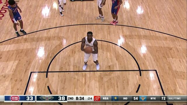 NBA季前赛：活塞vs鹈鹕原声解说全场回放