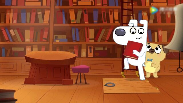 《狗狗爱看书英文版》Dog Loves Books