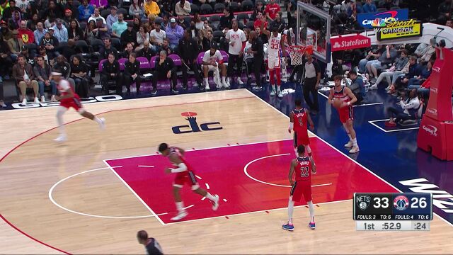 篮网vs奇才精华回放 杜兰特28+9+11篮网42分大胜奇才