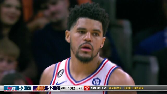 NBA常规赛：76人vs太阳英文原声全场回放