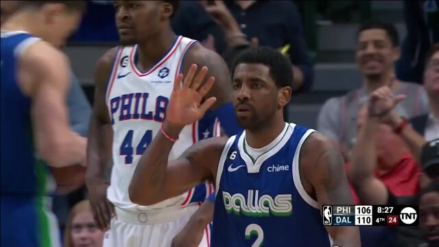 东契奇默契连线 欧文急停跳投打进2+1