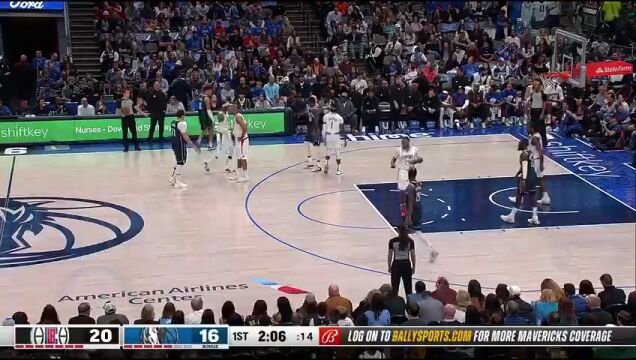 NBA常规赛：快船vs独行侠 英文解说全场回放