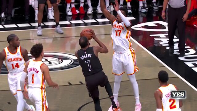 锋利的尖刀在空中变成了重锤 杜兰特折叠暴扣技惊四座