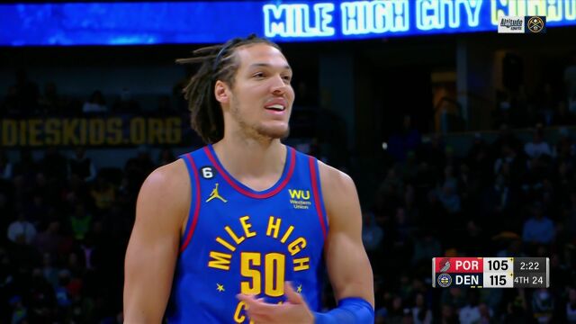 NBA常规赛：开拓者vs掘金第4节中文解说回放