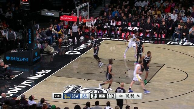 勇士vs篮网第4节英文原声回放