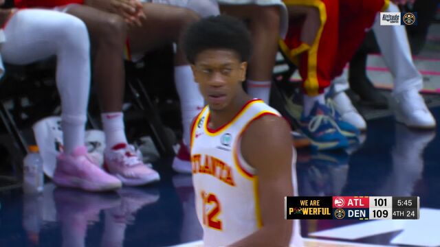 老鹰108-128掘金 约老师三双 穆雷砍41分轻取老鹰