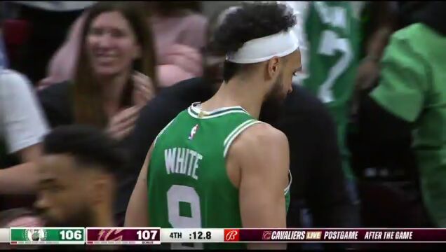 NBA常规赛：凯尔特人vs骑士第4节英文原声回放
