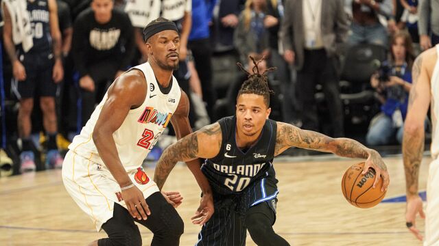 热火107-103魔术 班凯罗两双巴特勒22+7+6率队加时取胜