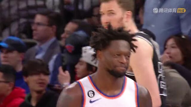 马刺114-117尼克斯 布伦森狂揽38分复仇马刺