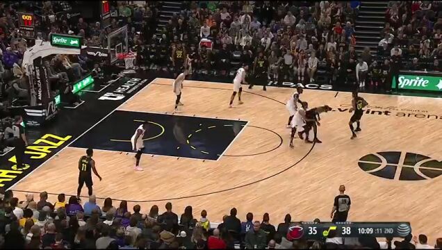 NBA常规赛：热火vs爵士英文原声全场回放