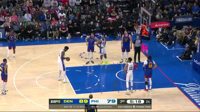 掘金vs76人第3节英文原声回放