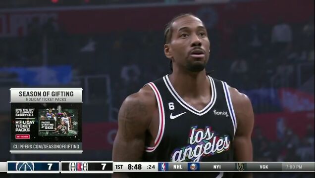 NBA常规赛：奇才vs快船英文原声全场回放