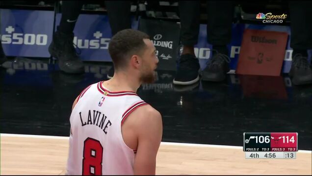 NBA常规赛：爵士vs公牛第4节英文原声回放