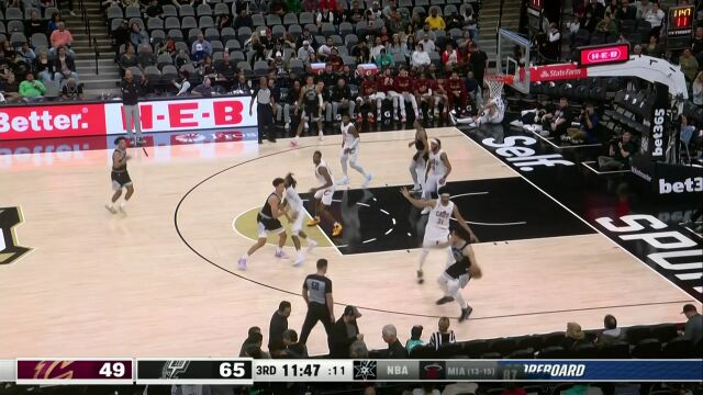 骑士vs马刺英文原声全场回放