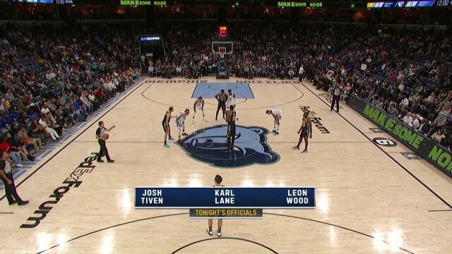 步行者vs灰熊英文原声全场回放