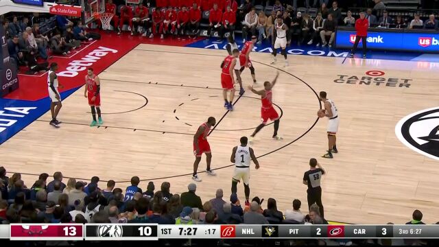 NBA常规赛：公牛vs森林狼中文解说全场回放
