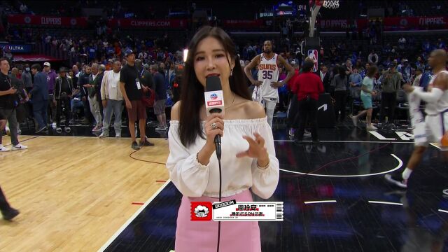 周玲安赛后采访保罗：快船非常强硬造成很大威胁 运用丰富经验帮助球队取胜