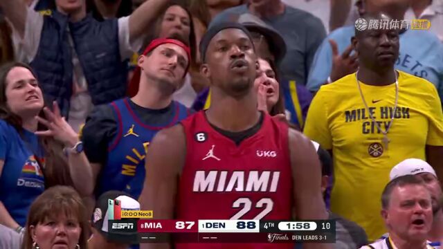 关键时刻强硬尽显！巴特勒绝境之际连取13分逆转局势