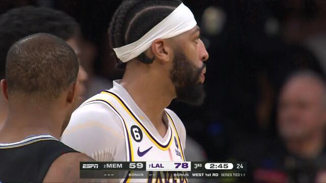 灰熊vs湖人第3节英文原声回放