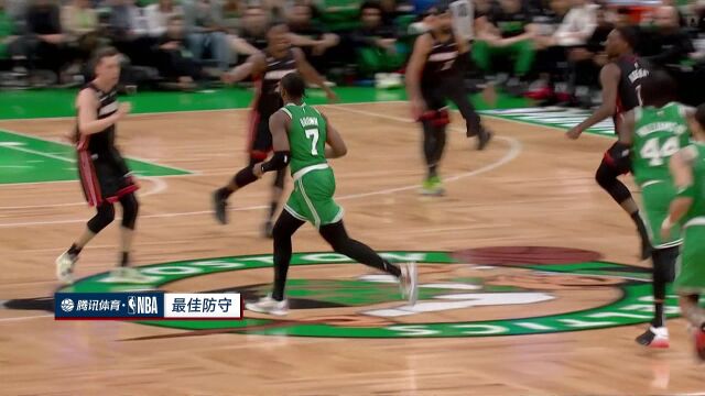 管维佳评价邓罗封盖布朗：没想到马丁带领热火的进攻 邓罗引领热火的防守